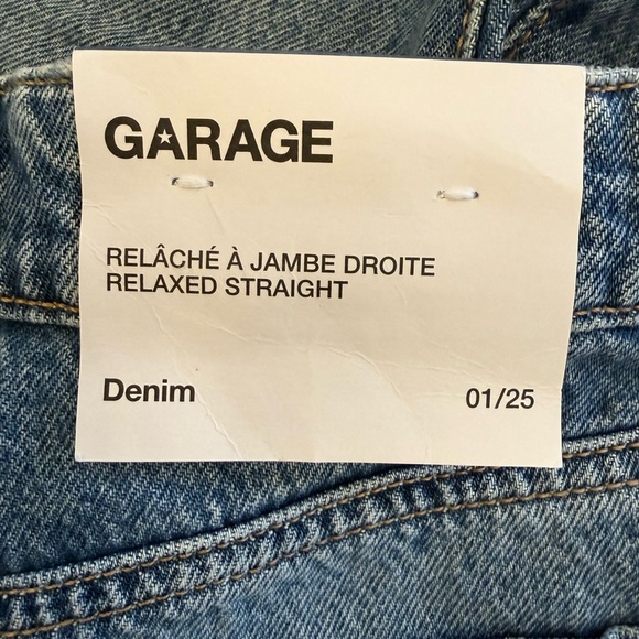 Garage Relaxed Straight Jeans NWT Size 01/25 - Picture 9 of 10